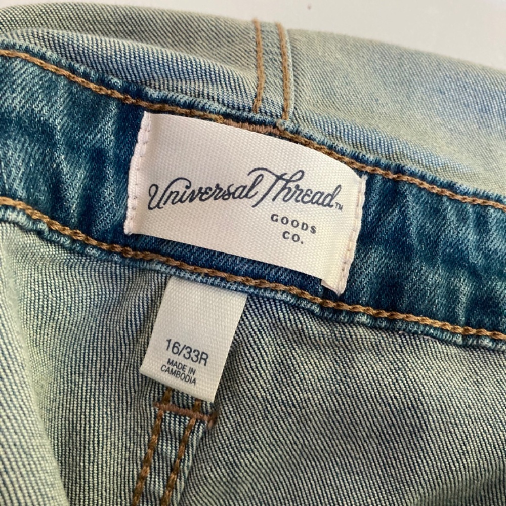 Universal Thread Blue Denim Overalls Classic Workwear - Picture 3 of 10